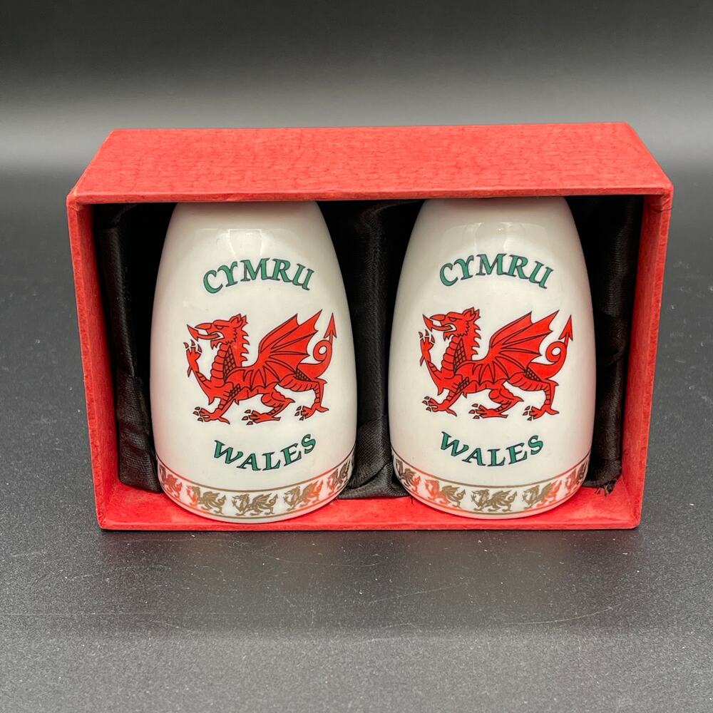 Vintage Welsh Salt and Pepper Shakers